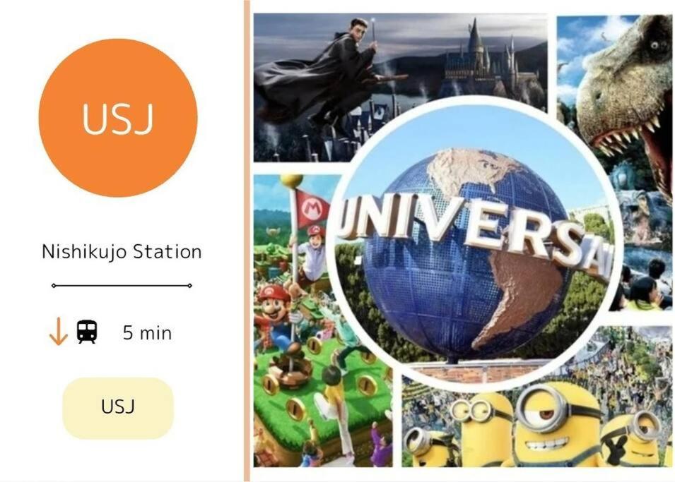 Residential Hotel Glitter Usjまで1駅5分 โอซาก้า ภายนอก รูปภาพ